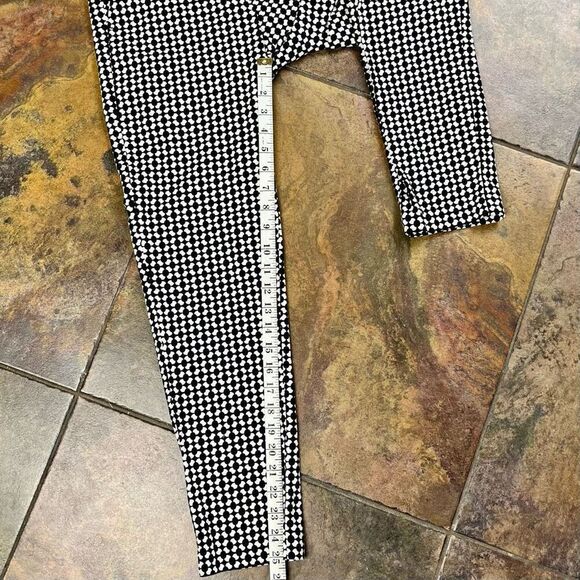 H&M Black White Women’s Geometric Print Pants 4 - Picture 5 of 9
